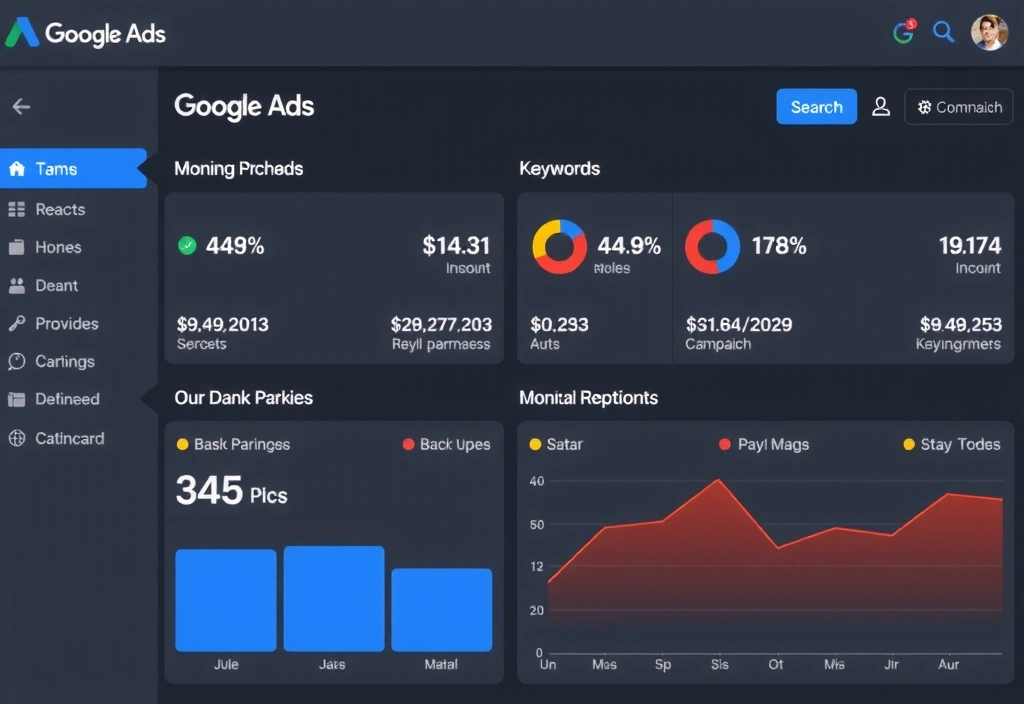 Google Ads campaign dashboard